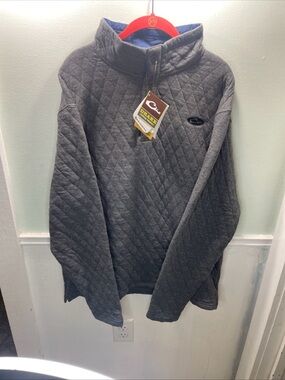 Drake Quilted Gray Lightweight Shirt Jacket